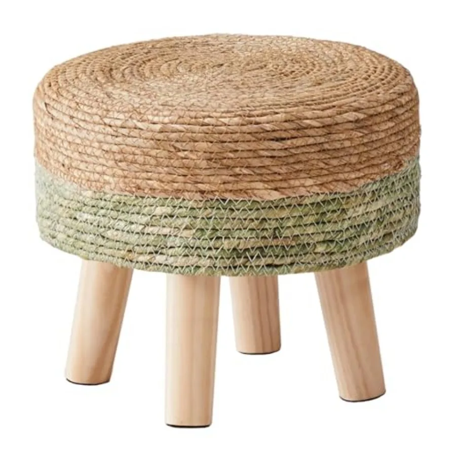 Round Feet Stool Natural Seagrass Poufs Ottoman Hand Weave Footrest Stool for Couch Desk Extra Seat Step Stool with Solid Wood
Round Feet Stool Natural Seagrass Poufs Ottoman Hand Weave Footrest Stool for Couch Desk Extra Seat Step Stool with Solid Wood