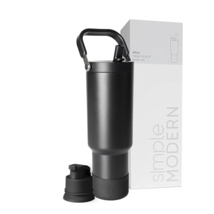 Trek Pivot Flip Straw Tumbler with Handle Water Bottle and Boot Interchangeable Straw and Chug Lids Insulated Stainl Steel Jug
Trek Pivot Flip Straw Tumbler with Handle Water Bottle and Boot Interchangeable Straw and Chug Lids Insulated Stainl Steel Jug