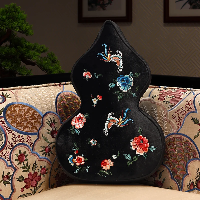 New Style Velvet Embroidered Gourd Shaped Sofa Pillow High End Home Decor Cushion Soft Plush Living Room Decorative Pillow
New Style Velvet Embroidered Gourd Shaped Sofa Pillow High End Home Decor Cushion Soft Plush Living Room Decorative Pillow