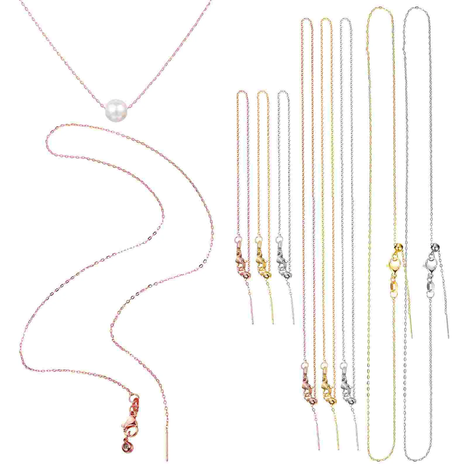 9 Pcs Beads for Bracelet Making Universal Chain Necklaces Plated Copper Chains Bulk
9 Pcs Beads for Bracelet Making Universal Chain Necklaces Plated Copper Chains Bulk