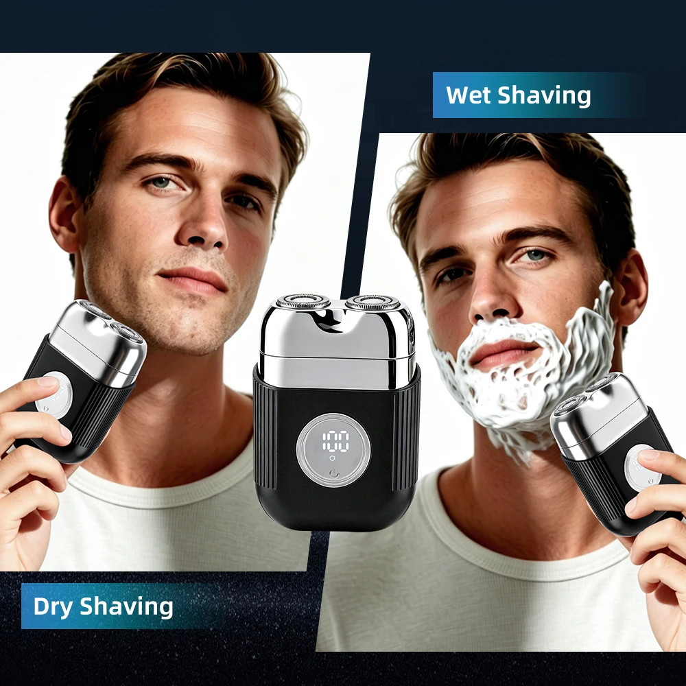 Electric Foil Shaver For Men 3 Floating Blades Portable Mini Electric Razor LED Display Beard Trimmer Wet Dry Shaver For Face
Electric Foil Shaver For Men 3 Floating Blades Portable Mini Electric Razor LED Display Beard Trimmer Wet Dry Shaver For Face