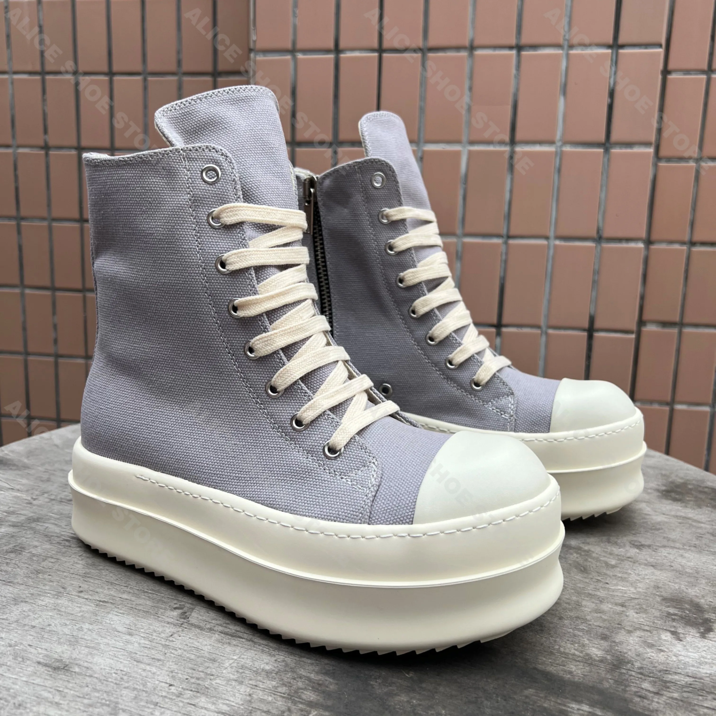 Luxury Men Shoe Grey Geobasket Canvas Zip Royal Designer Women Ankle Boot Platform 6cm High Dress Shoe Casual Flat Street Shoe
Luxury Men Shoe Grey Geobasket Canvas Zip Royal Designer Women Ankle Boot Platform 6cm High Dress Shoe Casual Flat Street Shoe