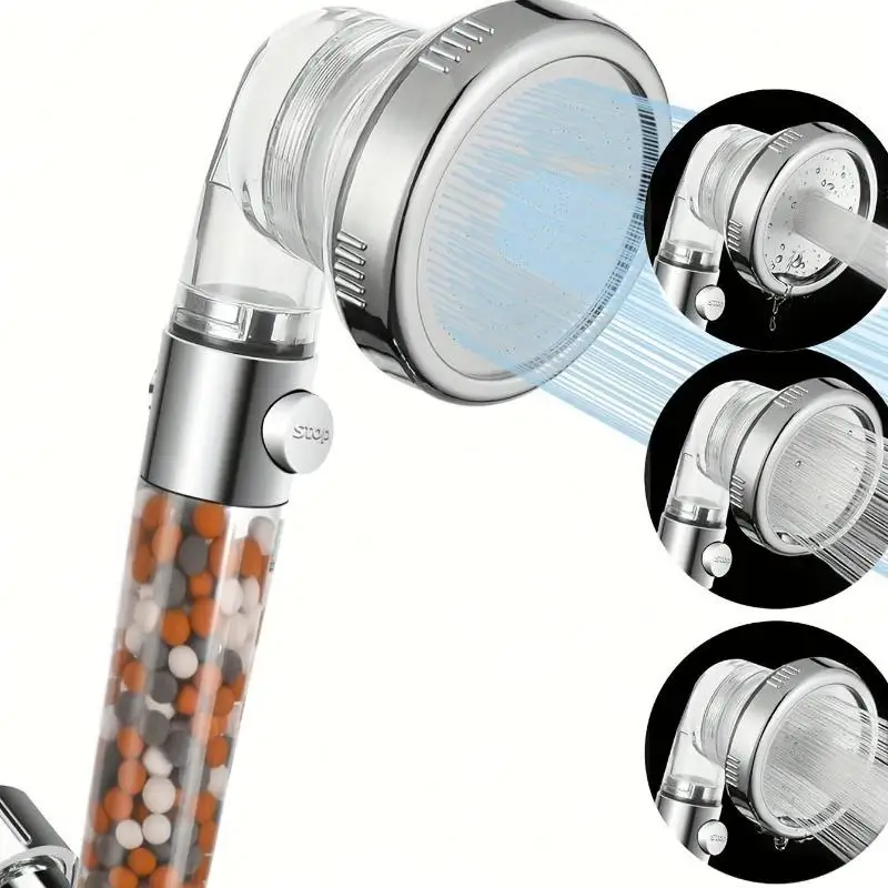 High-Pressure 3-Mode One-Click Water Stop Showerhead - Multi-Functional Handheld Filter Sprayer with Adjustable Settings
High-Pressure 3-Mode One-Click Water Stop Showerhead - Multi-Functional Handheld Filter Sprayer with Adjustable Settings