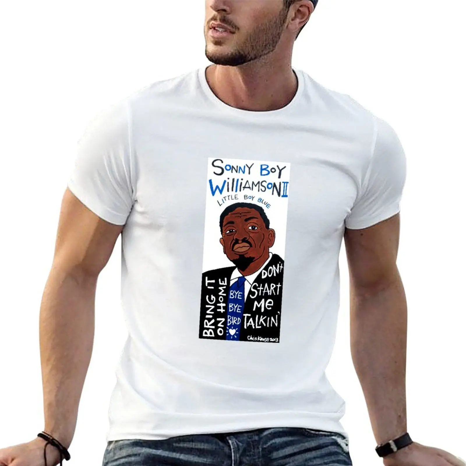 Sonny Boy Williamson II Blues Folk Art T-Shirt t shirts for man cotton funny graphic t shirts for man t shirt man plain T-shirt
Sonny Boy Williamson II Blues Folk Art T-Shirt t shirts for man cotton funny graphic t shirts for man t shirt man plain T-shirt