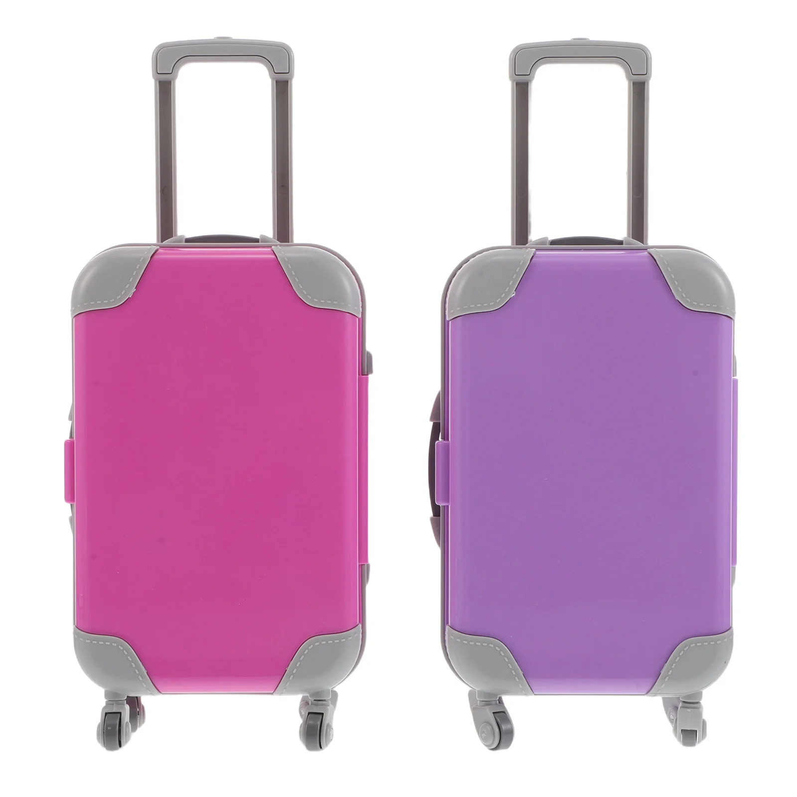 2pcs Mini Suitcase For 18 Inch : Realistic Portable Trolley Case With Wheels Pretend Play Travel Gear Kids Luggage Set
2pcs Mini Suitcase For 18 Inch : Realistic Portable Trolley Case With Wheels Pretend Play Travel Gear Kids Luggage Set