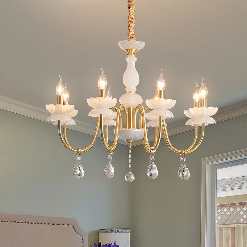 French cream wind new all-copper 2025 living room bedroom atmosphere American creative dining room simple home chandelier
French cream wind new all-copper 2025 living room bedroom atmosphere American creative dining room simple home chandelier