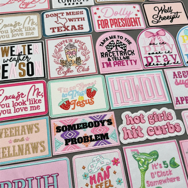 Cartoon Slogan Word Embroidery Patches On Clothes Pink Letters Patch For Clothes Iron On Patches For Clothing Backpack On Badge
Cartoon Slogan Word Embroidery Patches On Clothes Pink Letters Patch For Clothes Iron On Patches For Clothing Backpack On Badge