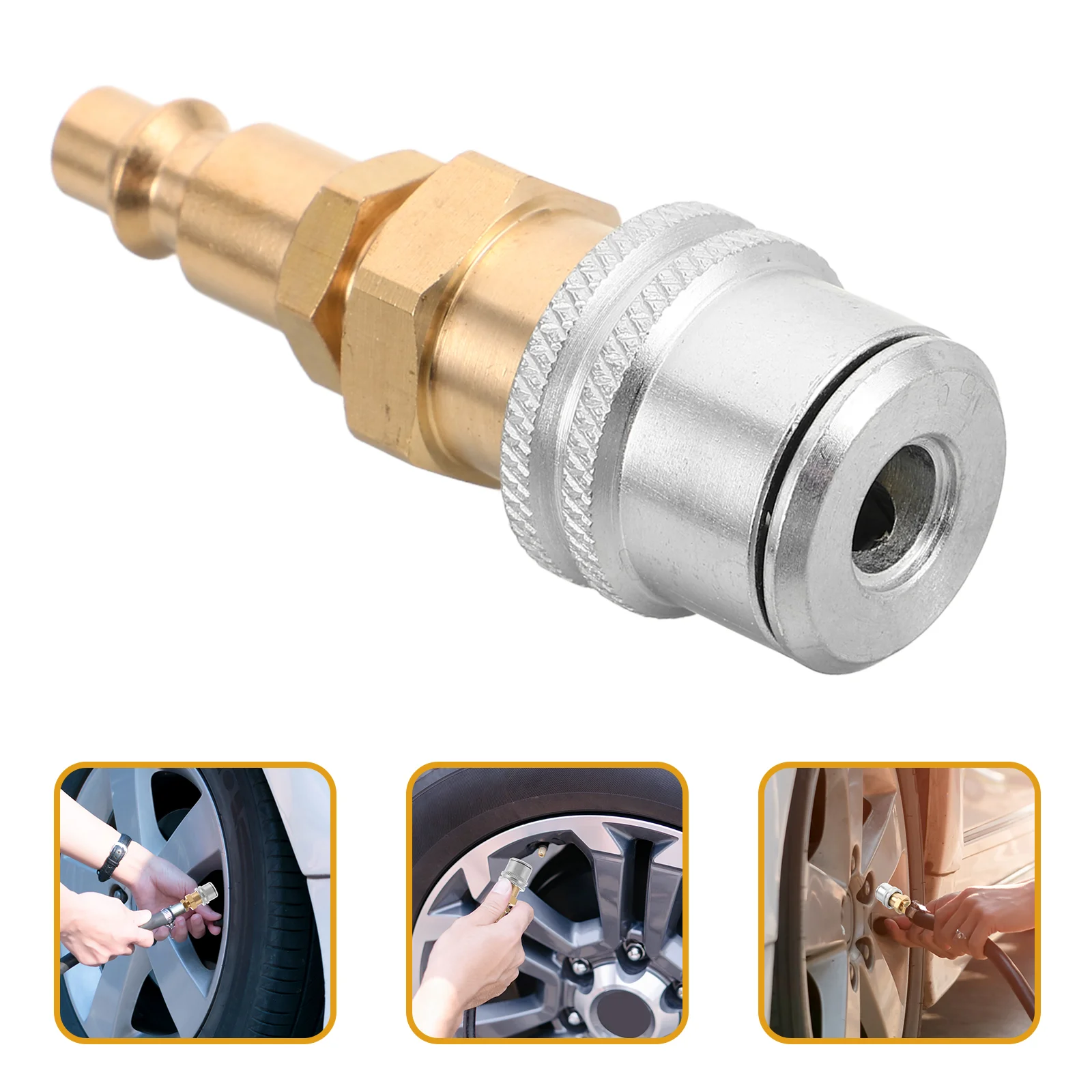 Tire Inflation Chuck Air Compressor Quick Connect Fittings Adapter Pump Accessories Hose Ball Air-compressor
Tire Inflation Chuck Air Compressor Quick Connect Fittings Adapter Pump Accessories Hose Ball Air-compressor