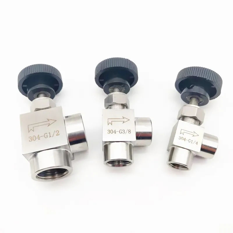 1/8" 1/4" 3/8“ 1/2" Adjustable 90 degree Needle Valve ,Right Angle Double Female Thread Needle Valve,L-type,Stainless Steel 304
1/8" 1/4" 3/8“ 1/2" Adjustable 90 degree Needle Valve ,Right Angle Double Female Thread Needle Valve,L-type,Stainless Steel 304
