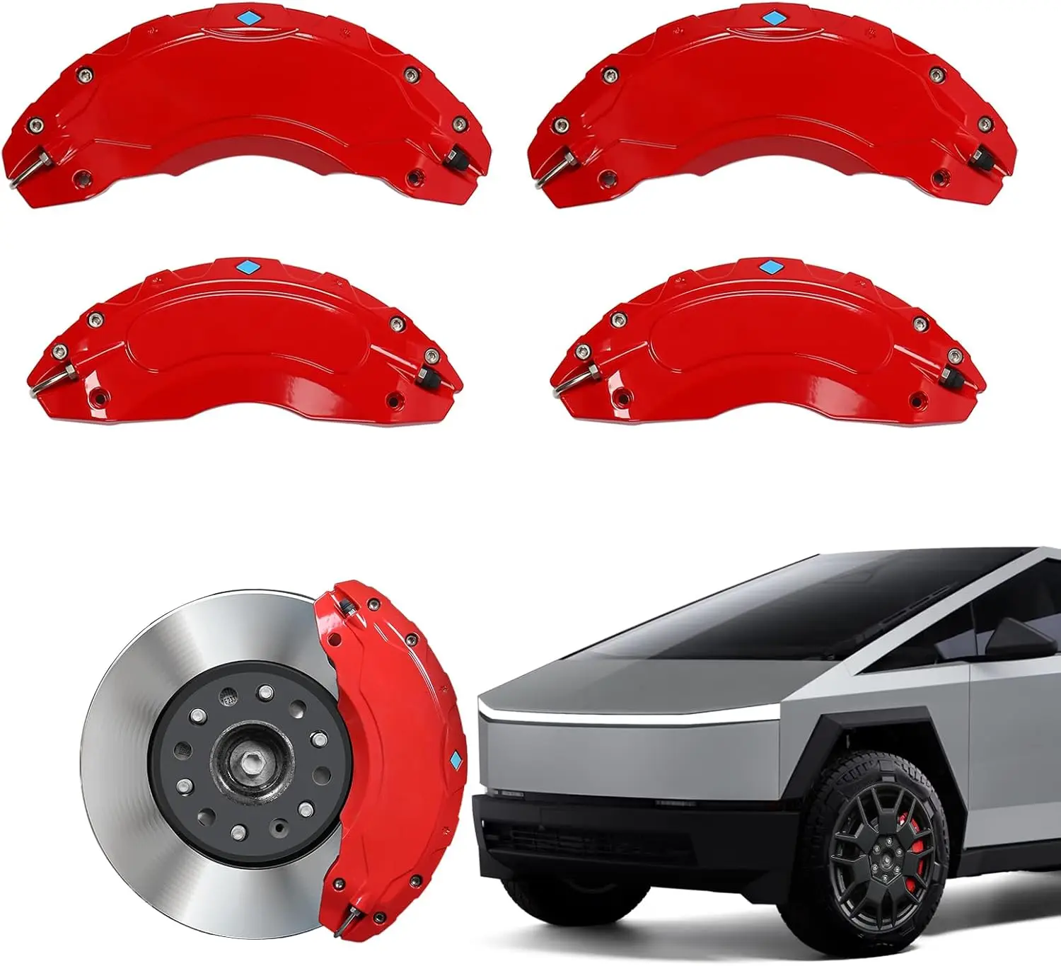 4Pcs for Tesla Cybertruck Brake Caliper Cover with Wheel Hub Aluminum Alloy Modification Accessories 12 Color Vinyl Wraps Covers
4Pcs for Tesla Cybertruck Brake Caliper Cover with Wheel Hub Aluminum Alloy Modification Accessories 12 Color Vinyl Wraps Covers