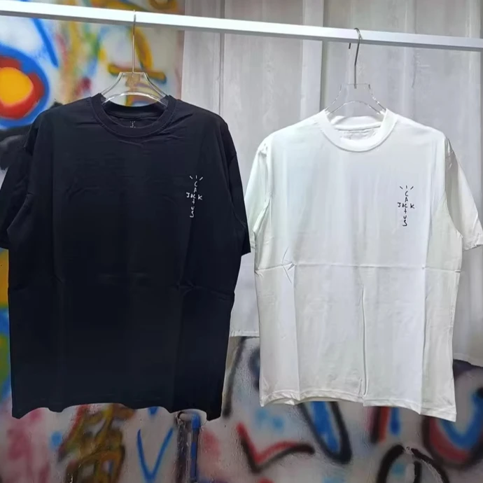 25SS White Cactus Jack Pure Cotton T Shirts Men Women High Quality American Crew Neck Black Short Sleeve UTOPIA Tops
25SS White Cactus Jack Pure Cotton T Shirts Men Women High Quality American Crew Neck Black Short Sleeve UTOPIA Tops
