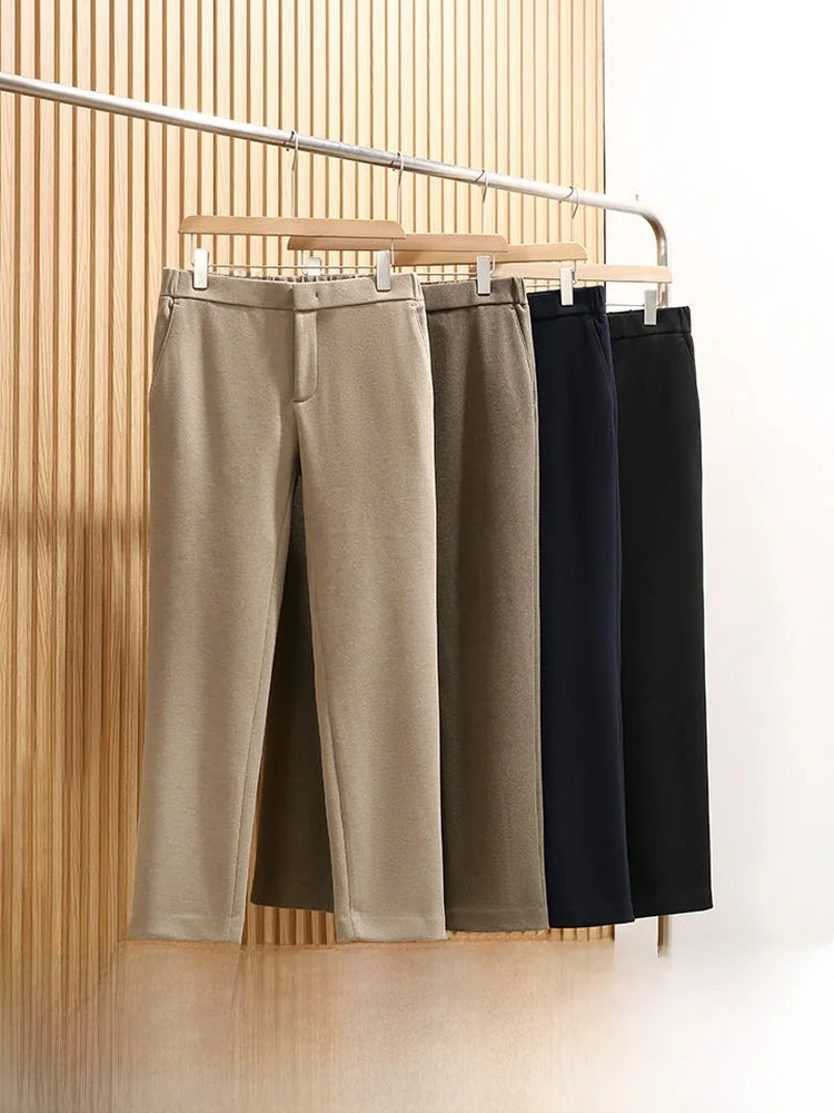 Luxury ade Men's Woolen Suiting Casual Pants 3D Tailoring Commute Sle Acetate Mohair Autumn Winter Straight Leg Trousers
Luxury ade Men's Woolen Suiting Casual Pants 3D Tailoring Commute Sle Acetate Mohair Autumn Winter Straight Leg Trousers