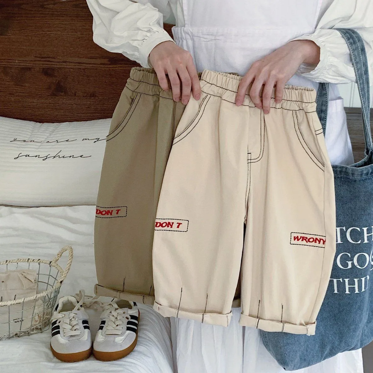 Spring and Autumn Children's Casual Pants Cotton New Boys' Embroidered Sports Pants Kids Trousers
Spring and Autumn Children's Casual Pants Cotton New Boys' Embroidered Sports Pants Kids Trousers