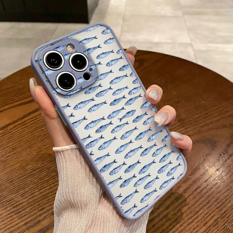Fish Sardine Painting Art Phone Case For IPhone 13 12 Mini 11 Pro Max 16 15 14 Pro Max Plus XR XS X 7 8 SE2 Shockproof Covers 
Fish Sardine Painting Art Phone Case For IPhone 13 12 Mini 11 Pro Max 16 15 14 Pro Max Plus XR XS X 7 8 SE2 Shockproof Covers