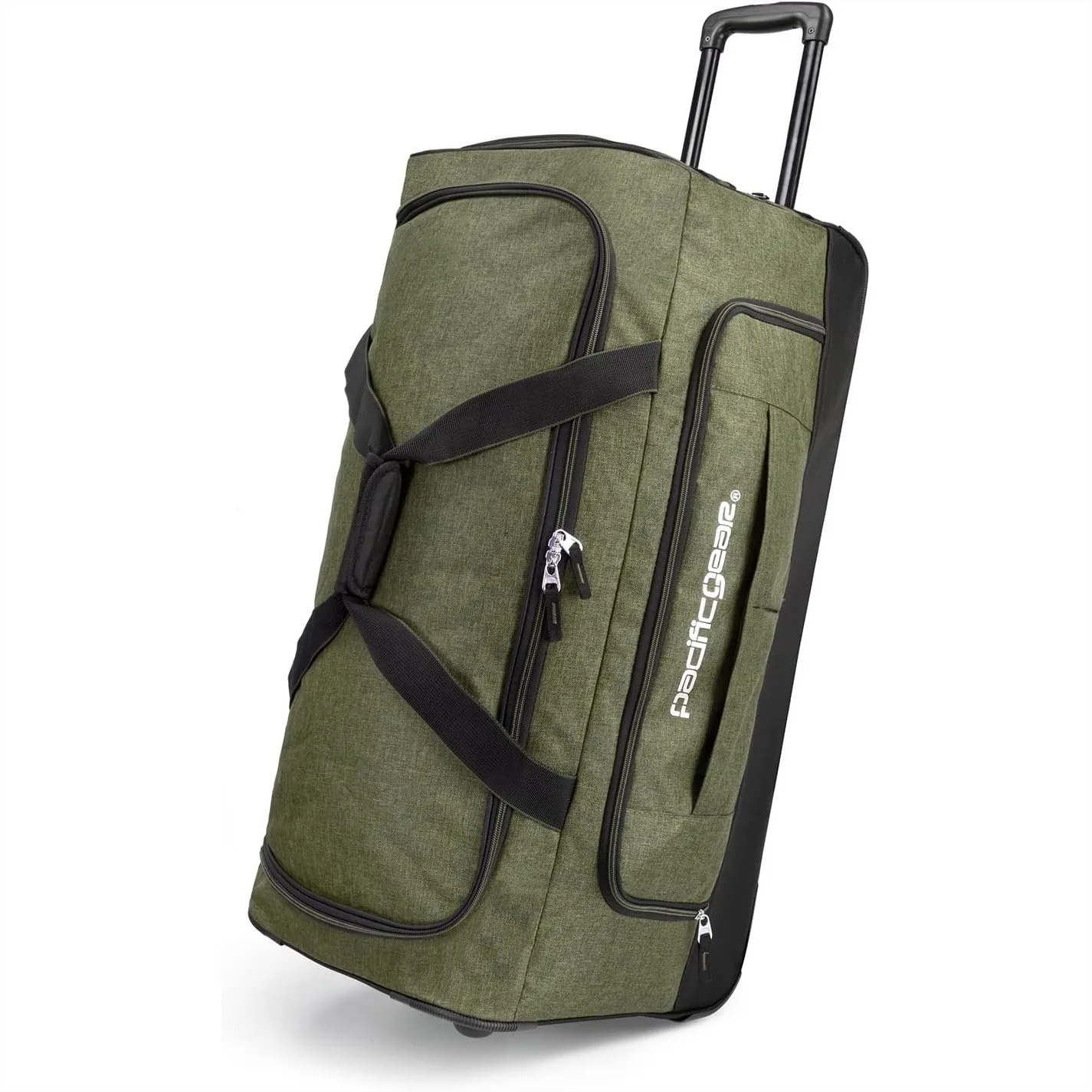 Rolling Duffel Bag with Telescoping Handle, Durable Polyester Travel Luggage
Rolling Duffel Bag with Telescoping Handle, Durable Polyester Travel Luggage