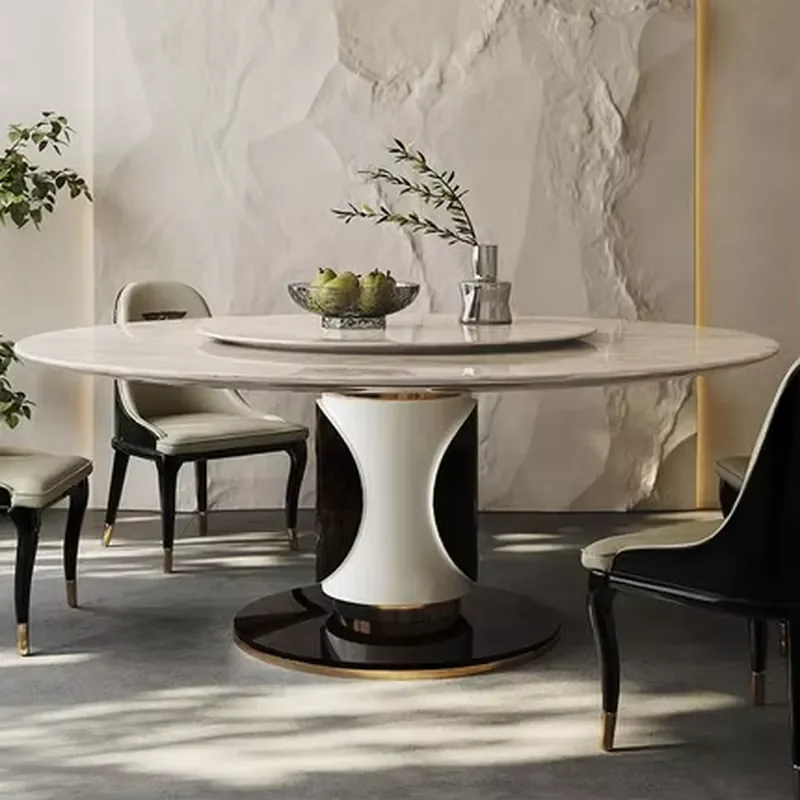 Contemporary Elegant Marble Top Dining Table Set Modern Round Oval Dining Room Sets 6 Chairs Table Furniture
Contemporary Elegant Marble Top Dining Table Set Modern Round Oval Dining Room Sets 6 Chairs Table Furniture