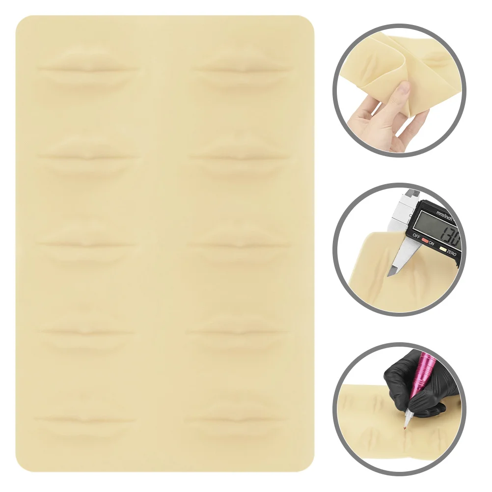 Silicone Tattoo Practice Skin Realistic Texture Lip Microblading Practice Skin for Artists Durable Elastic Lip Tattooing
Silicone Tattoo Practice Skin Realistic Texture Lip Microblading Practice Skin for Artists Durable Elastic Lip Tattooing