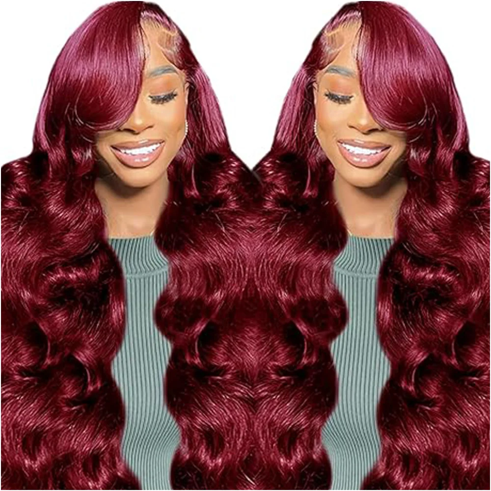 13x6 HD Lace Frontal Wig Body Wave 99J Burgundy Human Hair Wig Red Colored 13x4 Lace Front Wig For Women HD Wigs 100% Human hair
13x6 HD Lace Frontal Wig Body Wave 99J Burgundy Human Hair Wig Red Colored 13x4 Lace Front Wig For Women HD Wigs 100% Human hair