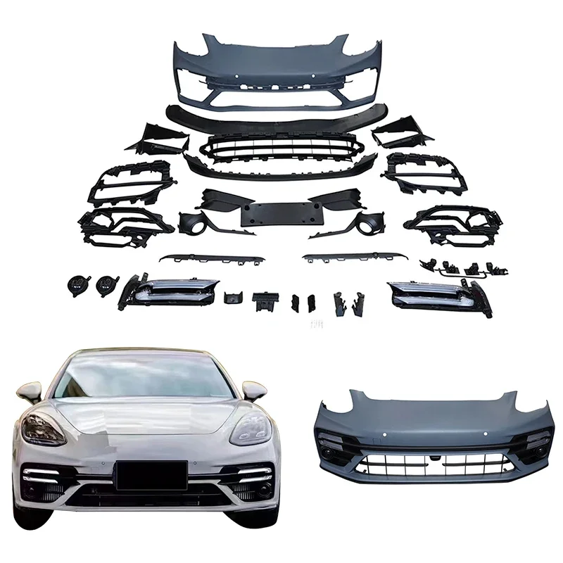 Hot Selling Car Body Kit 971.1/971.2 Front Bumper for porche Panamera Upgrade to Turbos Body Kit 2017-2023
Hot Selling Car Body Kit 971.1/971.2 Front Bumper for porche Panamera Upgrade to Turbos Body Kit 2017-2023