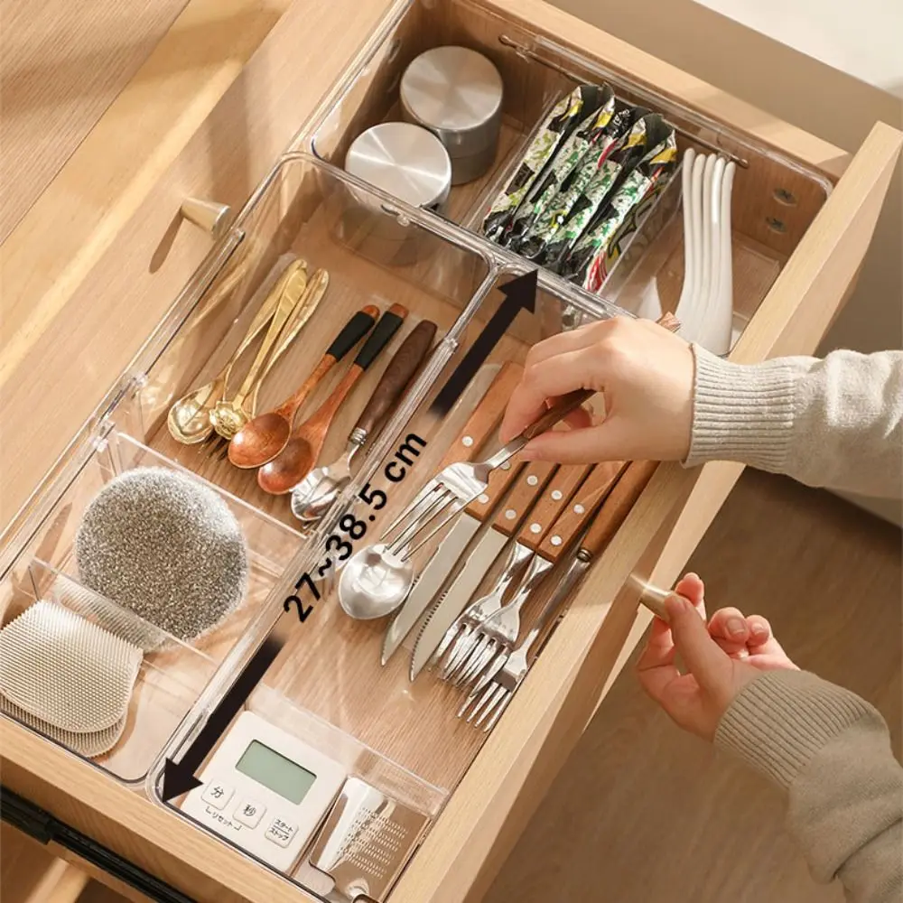 Convenient Retractable Compartment Storage Box Transparent Visible Sorting Box Space Saving PET Divider Box Stationery
Convenient Retractable Compartment Storage Box Transparent Visible Sorting Box Space Saving PET Divider Box Stationery