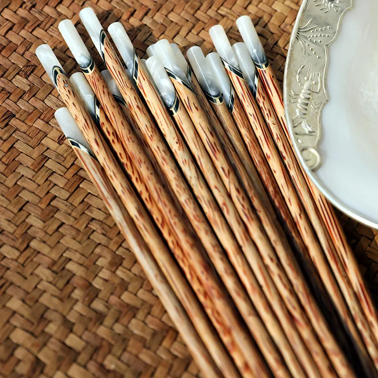 Langting l ell Handmade nut Wood Chopstis Anti-slip Mother-of-Pearl round Head Chopstis Real Wood Dining Uten...
Langting l ell Handmade nut Wood Chopstis Anti-slip Mother-of-Pearl round Head Chopstis Real Wood Dining Uten...