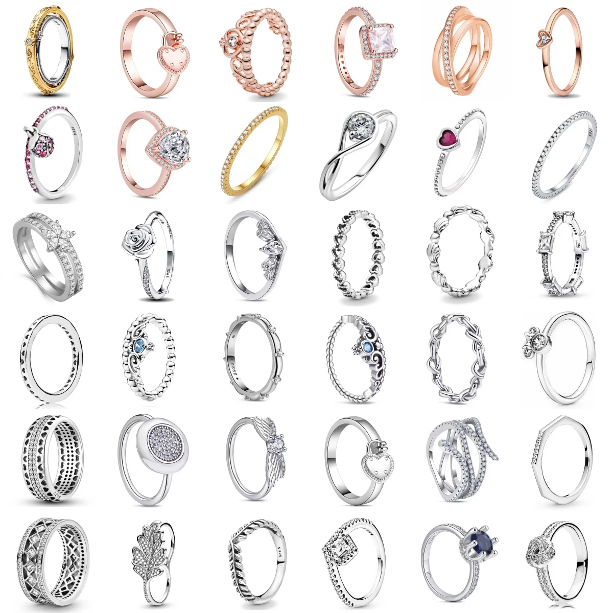 Новое серебряное кольцо S925 с розами и листьями, кольцо с крыльями, подходящее для Дня святого Валентина, женский подарок, сделай сам, высокие ювелирные изделия, модные украшения
Новое серебряное кольцо S925 с розами и листьями, кольцо с крыльями, подходящее для Дня святого Валентина, женский подарок, сделай сам, высокие ювелирные изделия, модные украшения