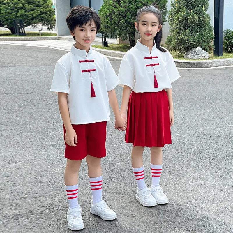 Hanfu Boys Girl Traditional Chinese Dress School Clothes Style Ancient Children's Performance Students Red Modern Hanfu Kids
Hanfu Boys Girl Traditional Chinese Dress School Clothes Style Ancient Children's Performance Students Red Modern Hanfu Kids