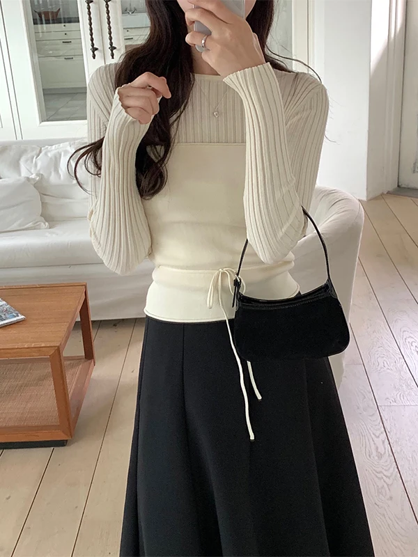 Корейский женский вязаный комплект из двух предметов, мягкий утягивающий базовый слой, топ Ele, универсальный осенний Новое поступление
Корейский женский вязаный комплект из двух предметов, мягкий утягивающий базовый слой, топ Ele, универсальный осенний Новое поступление