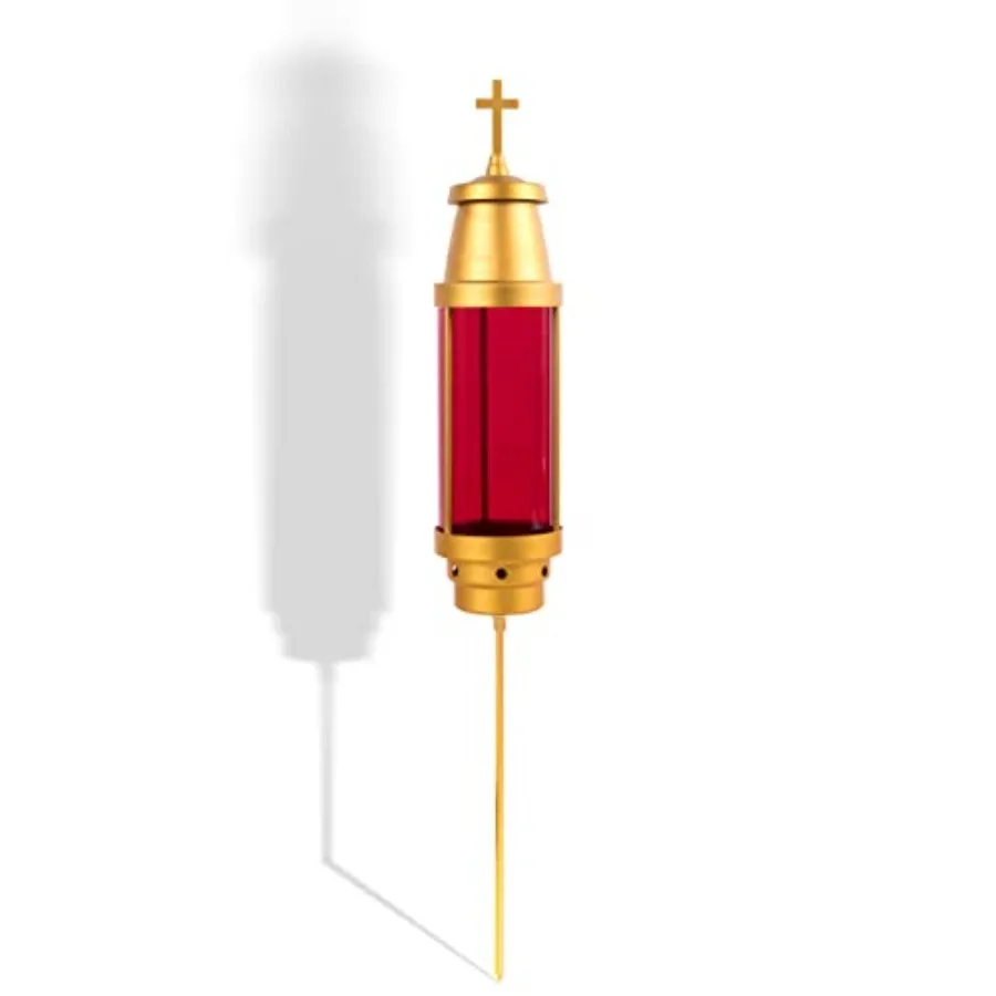 Cemetery Light Candle Holder, Grave Decorations Memorial Lantern with Crosses, Anodized Aluminum Eternal Light Dome Memorial Li
Cemetery Light Candle Holder, Grave Decorations Memorial Lantern with Crosses, Anodized Aluminum Eternal Light Dome Memorial Li