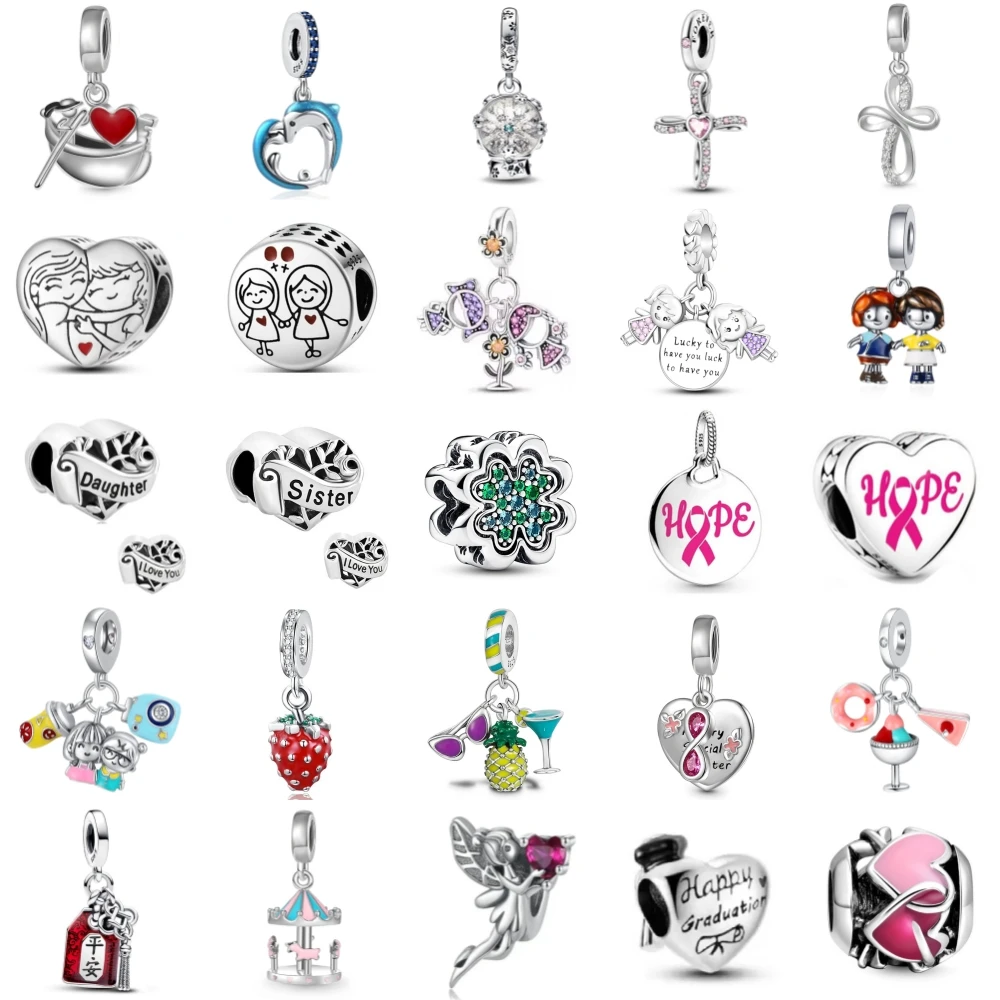 Новые очки из стерлингового серебра 925 пробы с клубникой, подвеска ley 925, цепочка из бисера, подходит для оригинального браслета с подвеской, женские украшения «сделай сам»
Новые очки из стерлингового серебра 925 пробы с клубникой, подвеска ley 925, цепочка из бисера, подходит для оригинального браслета с подвеской, женские украшения «сделай сам»