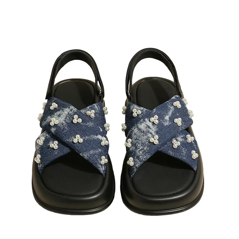 Cross over Thick soled Sandals for Women's Outdoor Wear 2025 Summer New Fashionable Versatile Fairy Style Strap Roman Beach Shoe
Cross over Thick soled Sandals for Women's Outdoor Wear 2025 Summer New Fashionable Versatile Fairy Style Strap Roman Beach Shoe