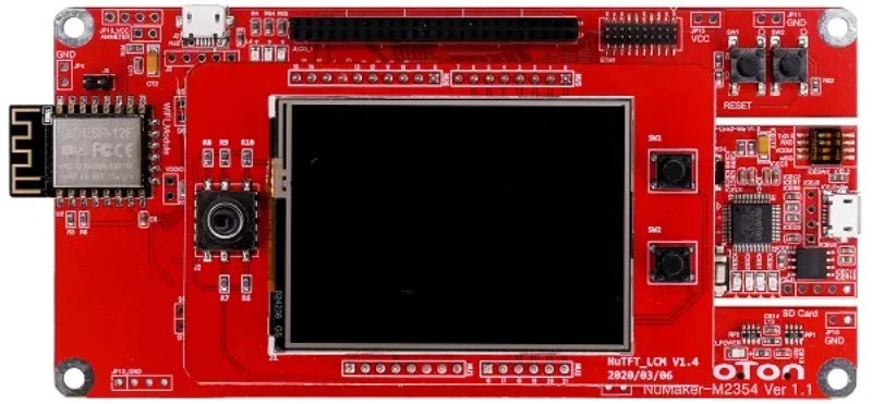 NuMaker-HMI-M2354 Development Board - HMI, ARM - Based, For Smart Home & Industrial Control
NuMaker-HMI-M2354 Development Board - HMI, ARM - Based, For Smart Home & Industrial Control