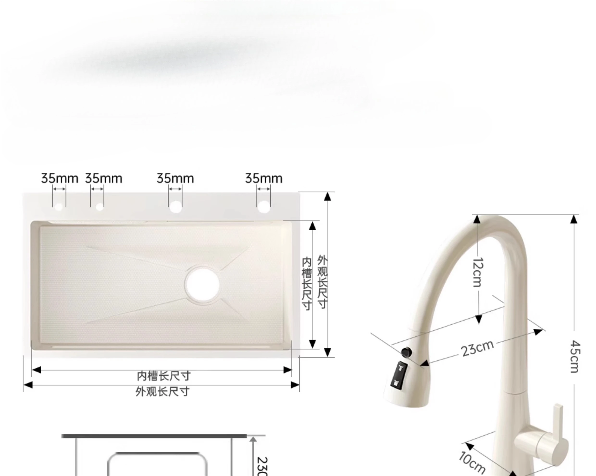 Kitchen large order 304 stainless steel milk white sink household bowl sink vegetable basin
Kitchen large order 304 stainless steel milk white sink household bowl sink vegetable basin