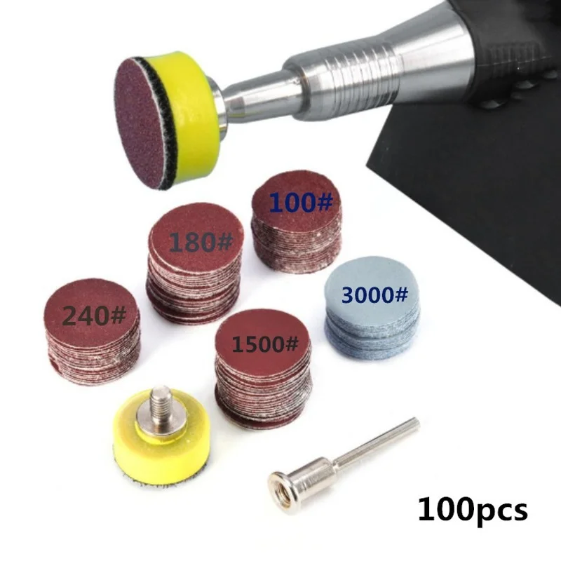 100Pcs 1inch 25mm Sanding Discs Pad 100-3000 Grit Abrasive Polishing Pad Kit for Dremel Rotary Tool Sandpapers Accessories
100Pcs 1inch 25mm Sanding Discs Pad 100-3000 Grit Abrasive Polishing Pad Kit for Dremel Rotary Tool Sandpapers Accessories