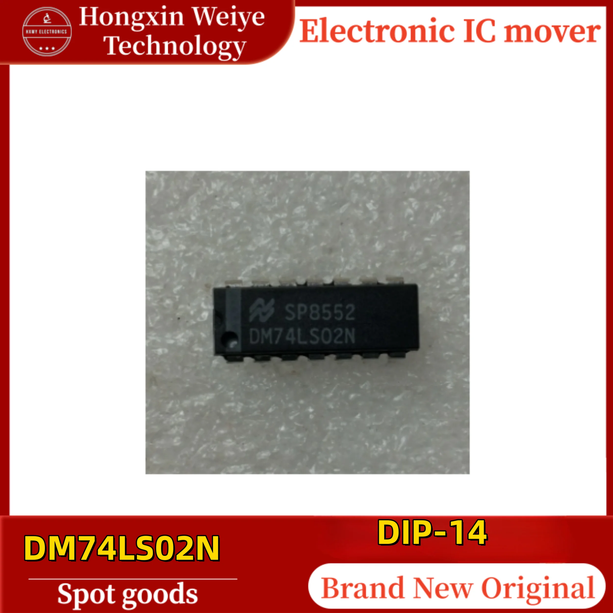 (20/30 pieces) DM74LS02N 74LS02N DIP-14 Through-Hole Quad 2-Input NOR Gate Logic IC Original Brand New In Stock Fast Shipping
(20/30 pieces) DM74LS02N 74LS02N DIP-14 Through-Hole Quad 2-Input NOR Gate Logic IC Original Brand New In Stock Fast Shipping