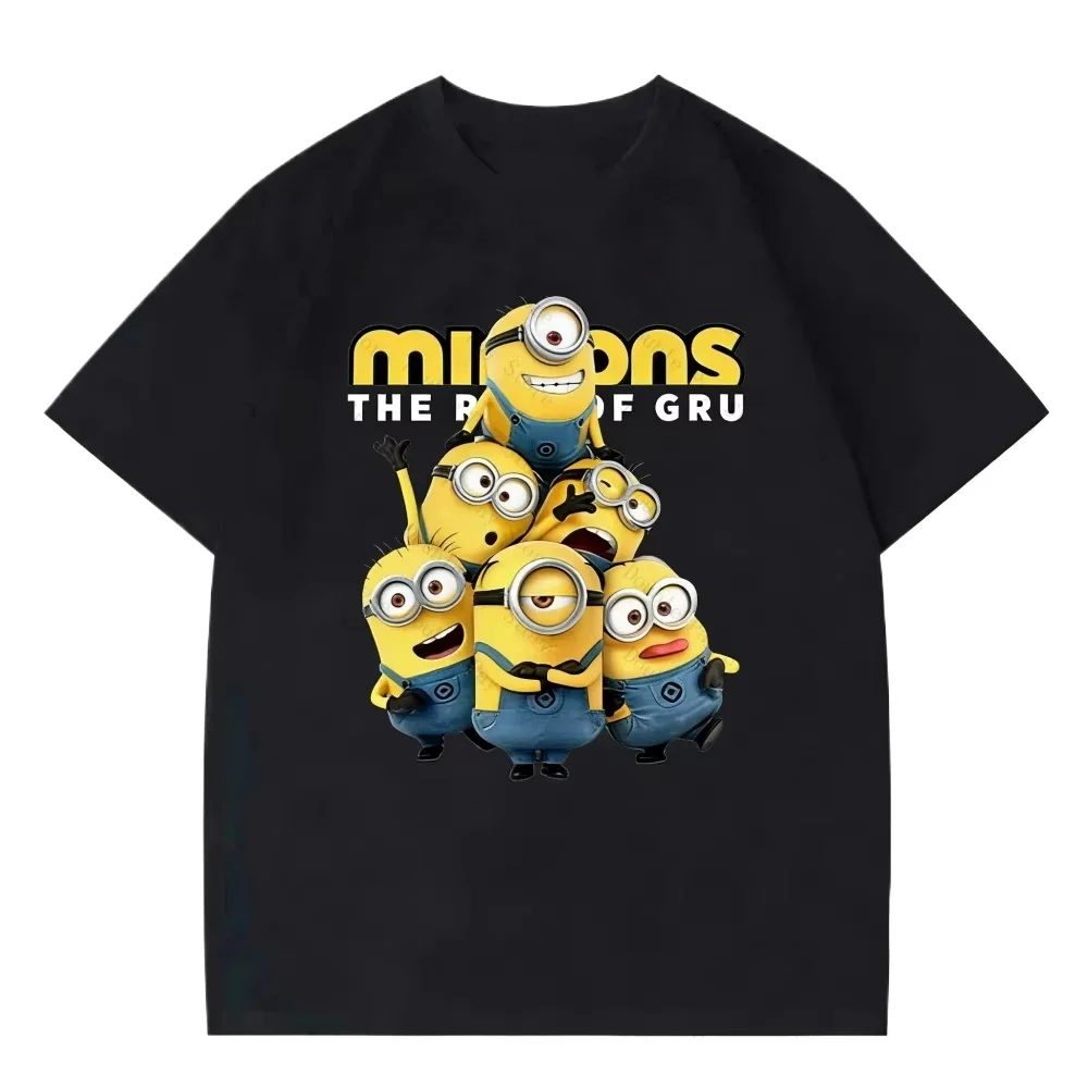 Summer Cartoon Minions Printed T-shirt for Children 100% Pure Cotton, Breathable Short-sleeved, Comfortable Boys' and Girls' Top
Summer Cartoon Minions Printed T-shirt for Children 100% Pure Cotton, Breathable Short-sleeved, Comfortable Boys' and Girls' Top