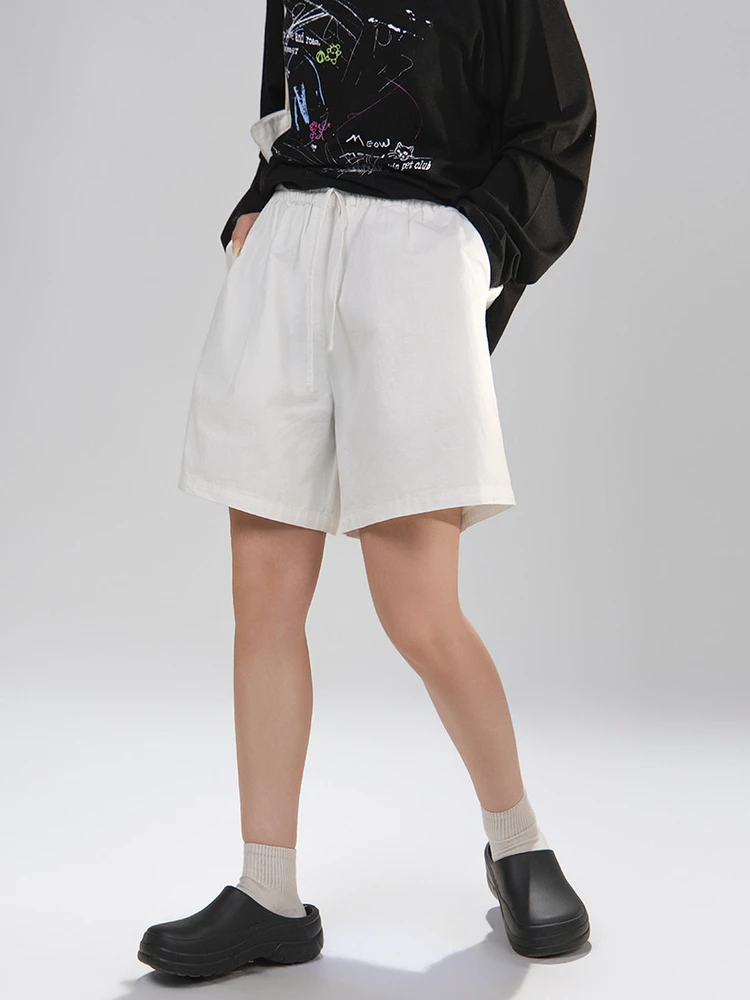 Simple Stylish High Waist A-Line Wide Leg White Shorts Women's Loose Fit Cotton Pants Casual Summer Trousers by Art Wild Series
Simple Stylish High Waist A-Line Wide Leg White Shorts Women's Loose Fit Cotton Pants Casual Summer Trousers by Art Wild Series