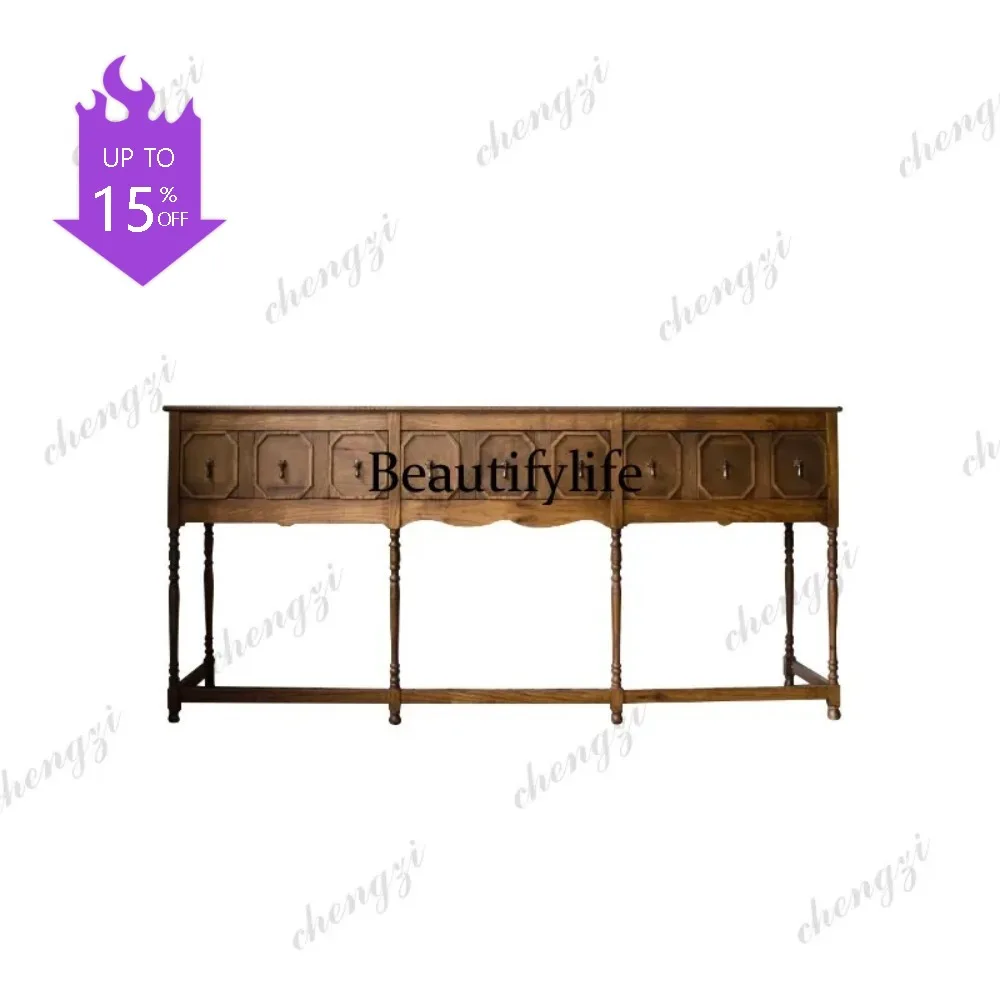 M183 French vintage solid wood entryway table, entrance hall decorative cabinet, living room partition storage chest
M183 French vintage solid wood entryway table, entrance hall decorative cabinet, living room partition storage chest