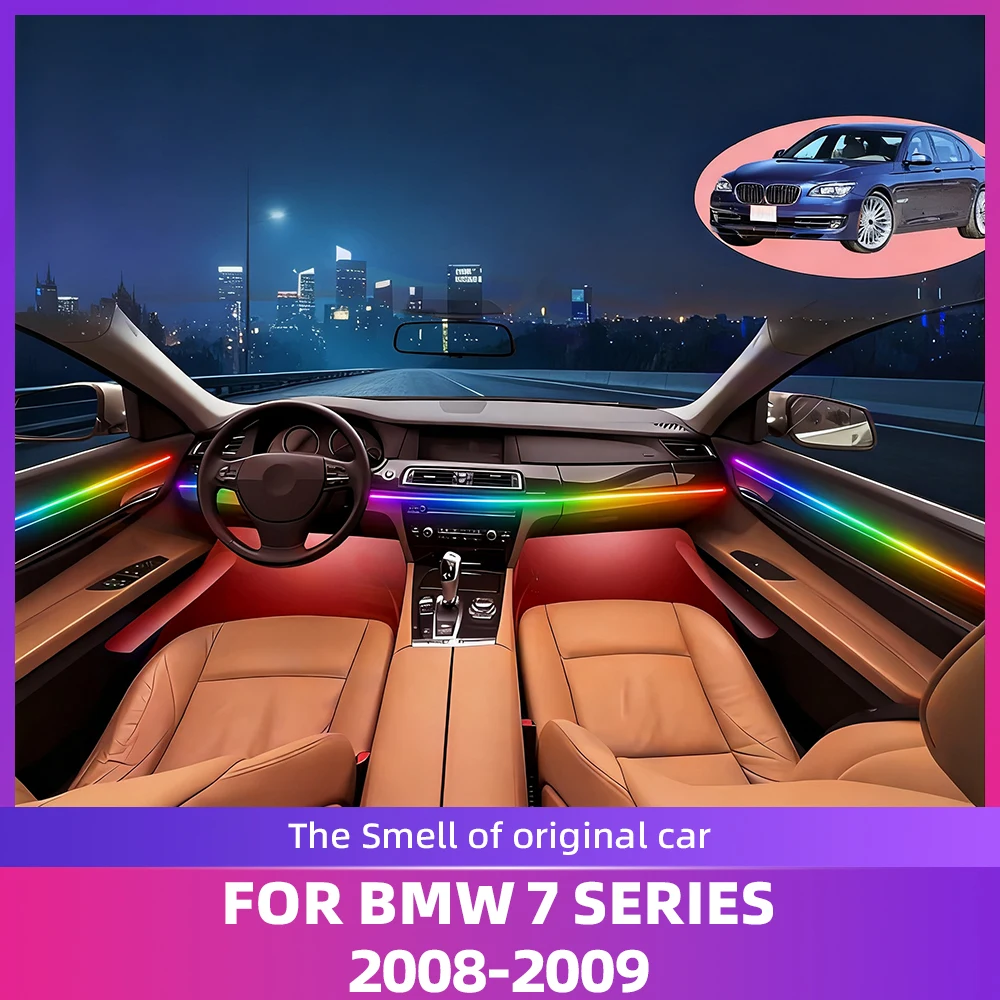 Interior LED Decoration Light Strip For BMW 7 Series F01 F02 2008-2009 With APP 64Colors RGB Symphony For Improved Driving Mood
Interior LED Decoration Light Strip For BMW 7 Series F01 F02 2008-2009 With APP 64Colors RGB Symphony For Improved Driving Mood
