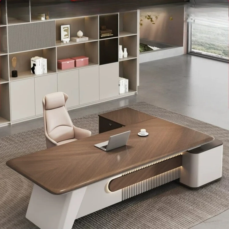 Office desks and chairs are simple, modern, high-end leadership office, large class desk, president computer desk, desk
Office desks and chairs are simple, modern, high-end leadership office, large class desk, president computer desk, desk