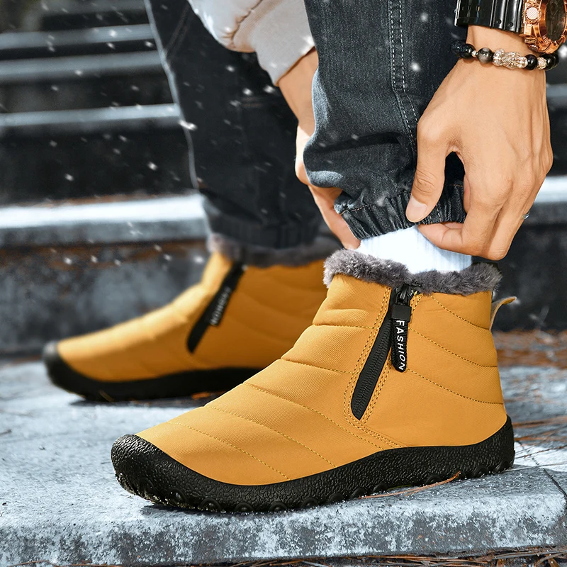 Winter Warm Plush Fur Snow Boots Lace Up Waterproof Leather Men Boots Olush Warm Snow Boots Outdoor Men Cotton Shoes Big Size 46
Winter Warm Plush Fur Snow Boots Lace Up Waterproof Leather Men Boots Olush Warm Snow Boots Outdoor Men Cotton Shoes Big Size 46