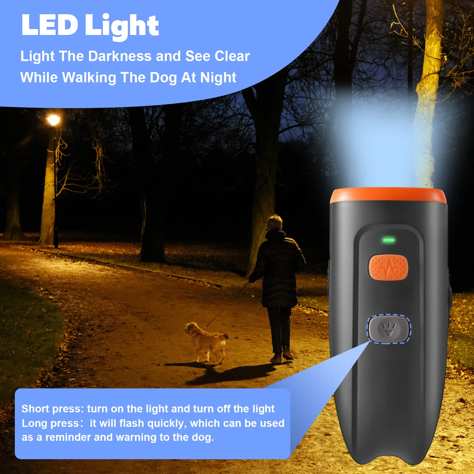 Dog Repeller No Dog Noise Anti Barking Device Ultrasonic Dog Bark Deterrent Devices Training 3 Modes USB Rechargeable
Dog Repeller No Dog Noise Anti Barking Device Ultrasonic Dog Bark Deterrent Devices Training 3 Modes USB Rechargeable
