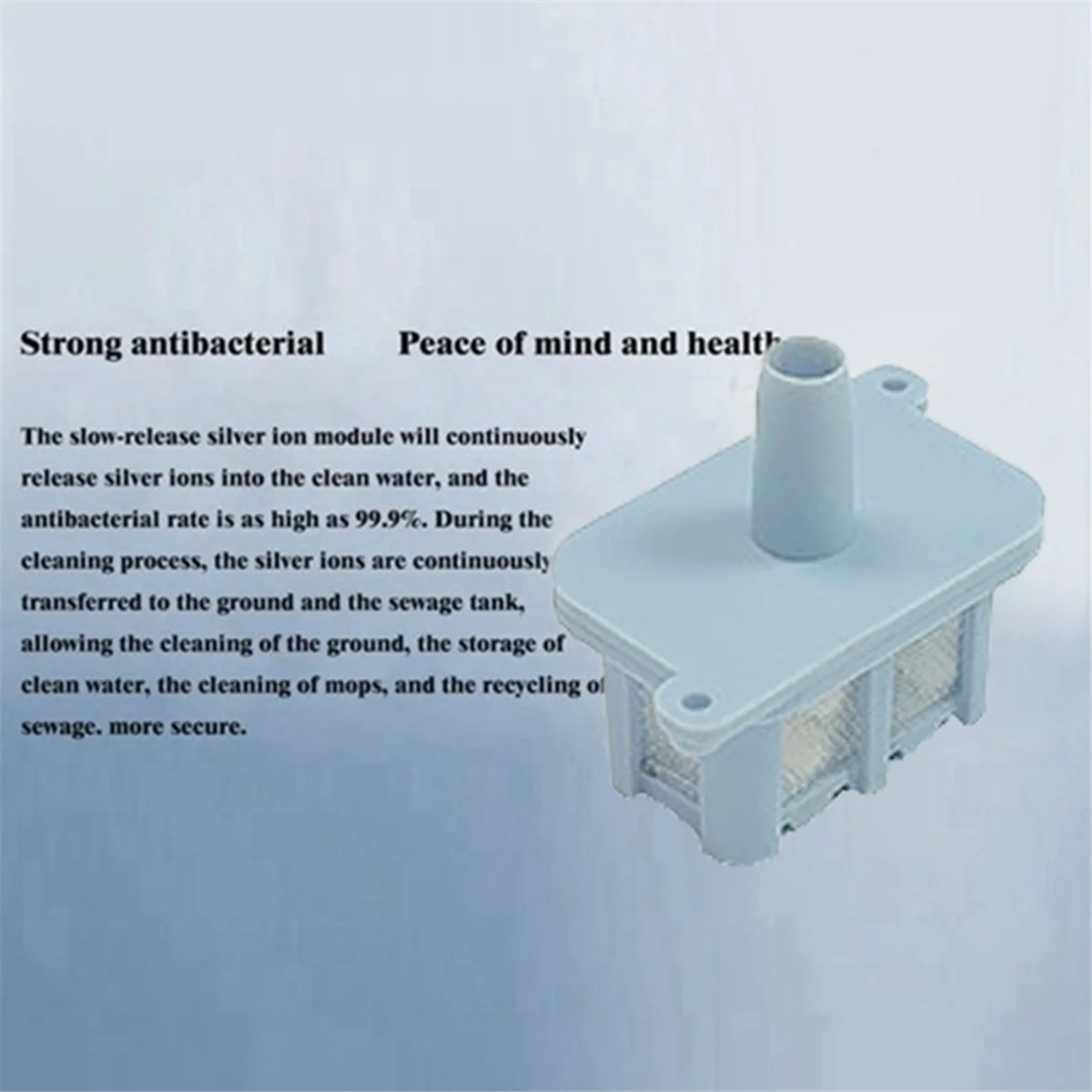 B64CSilver Ion Module для Roborock S8 MaxV Ultra/G20s/G10s/P10s Вакуумный резервуар для воды Бактериостатический модуль с ионами серебра
B64CSilver Ion Module для Roborock S8 MaxV Ultra/G20s/G10s/P10s Вакуумный резервуар для воды Бактериостатический модуль с ионами серебра