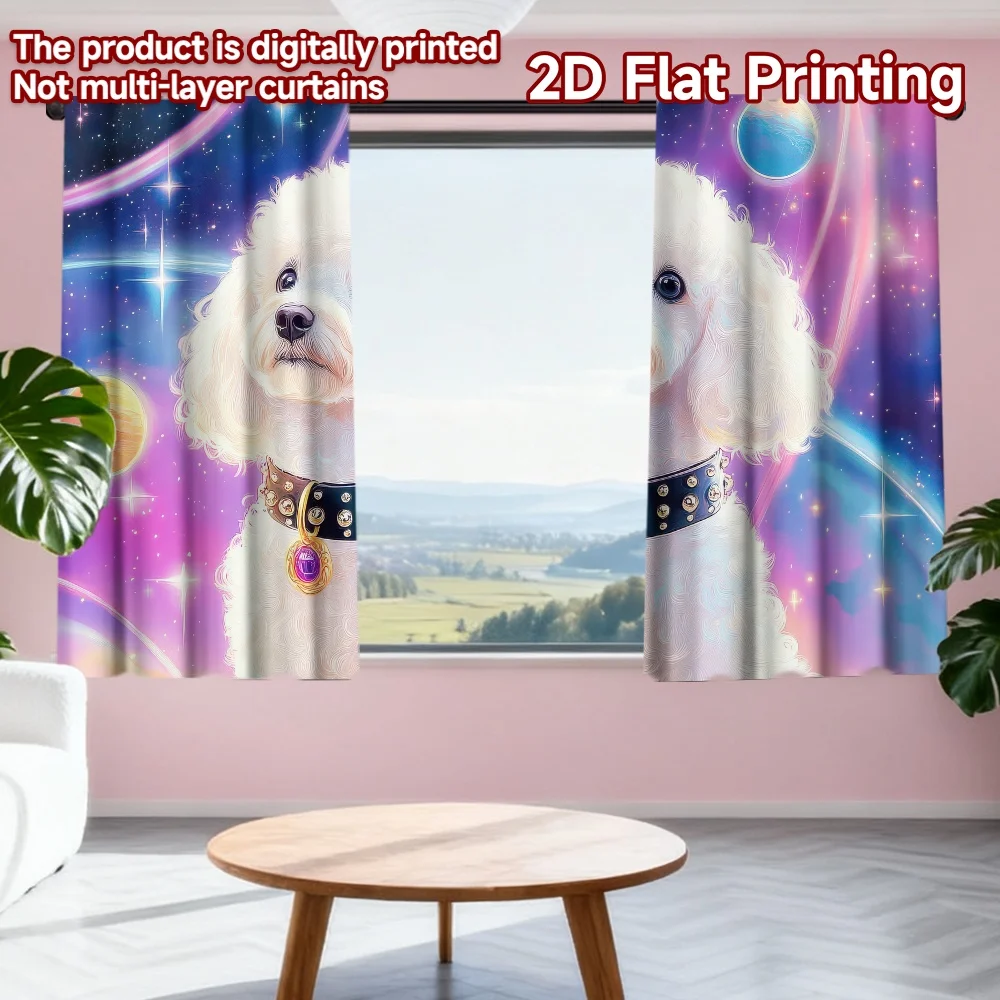 2D flat printing 2pcs Window Curtains Space Fantasy Dog Digital Printed Polyester Drapes Birthday Party for Photo Booths &
2D flat printing 2pcs Window Curtains Space Fantasy Dog Digital Printed Polyester Drapes Birthday Party for Photo Booths &