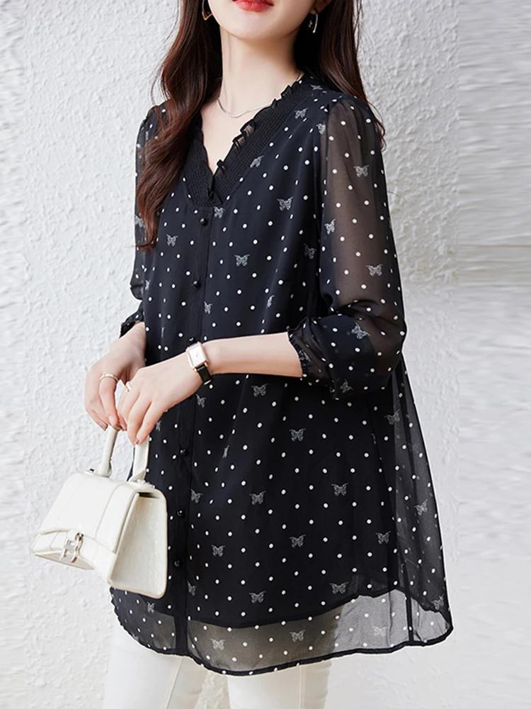 Sli Mid-Length irt Covering Bot Ladies Spring 2025 New Long Sve irt plus Size Top General Sle Pure E-commerce
Sli Mid-Length irt Covering Bot Ladies Spring 2025 New Long Sve irt plus Size Top General Sle Pure E-commerce