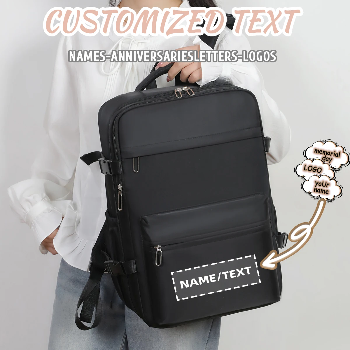 Logo Customization Saint Levi High-End Backpack Men's New Business Casual Backpack Travel Laptop Bag Large Capacity Women's Personalized DIY
Logo Customization Saint Levi High-End Backpack Men's New Business Casual Backpack Travel Laptop Bag Large Capacity Women's Personalized DIY