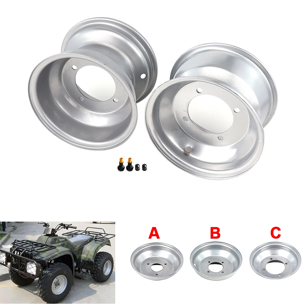 ATV 8 inch 4/3 hole front and rear hub tubeless rims for 150cc-250cc Beach Quad Kart Motorcycle Parts 19x7-8/18x9.50-8
ATV 8 inch 4/3 hole front and rear hub tubeless rims for 150cc-250cc Beach Quad Kart Motorcycle Parts 19x7-8/18x9.50-8
