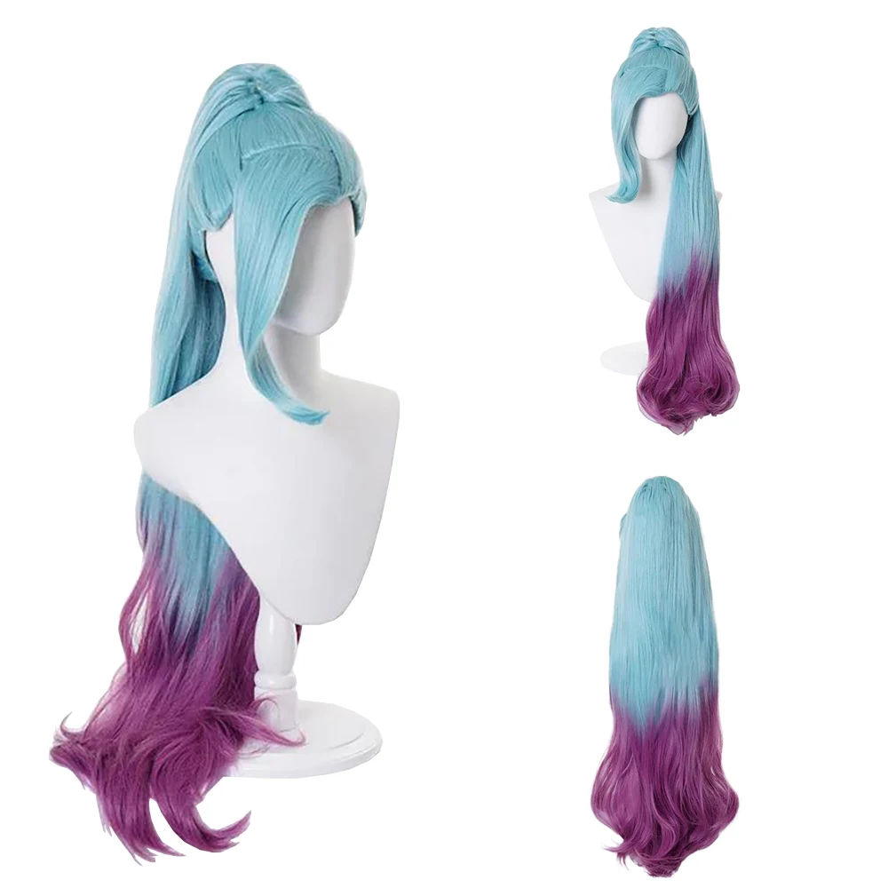 High-Quality Lol Starlight Singer Seraphine Cosplay Synthetic Hair Blue And Purple Gradient Long Curly Hair Halloween Party Wig
High-Quality Lol Starlight Singer Seraphine Cosplay Synthetic Hair Blue And Purple Gradient Long Curly Hair Halloween Party Wig