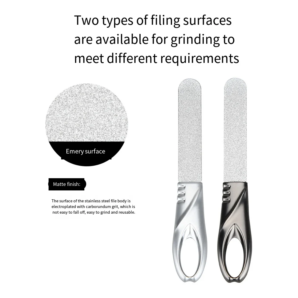 1pc Stainless Steel Frosted Nail File Two-sided Nail Art Buffer Strip Grinding Polishing Manicure Pedicure Grooming Scrub Tools
1pc Stainless Steel Frosted Nail File Two-sided Nail Art Buffer Strip Grinding Polishing Manicure Pedicure Grooming Scrub Tools