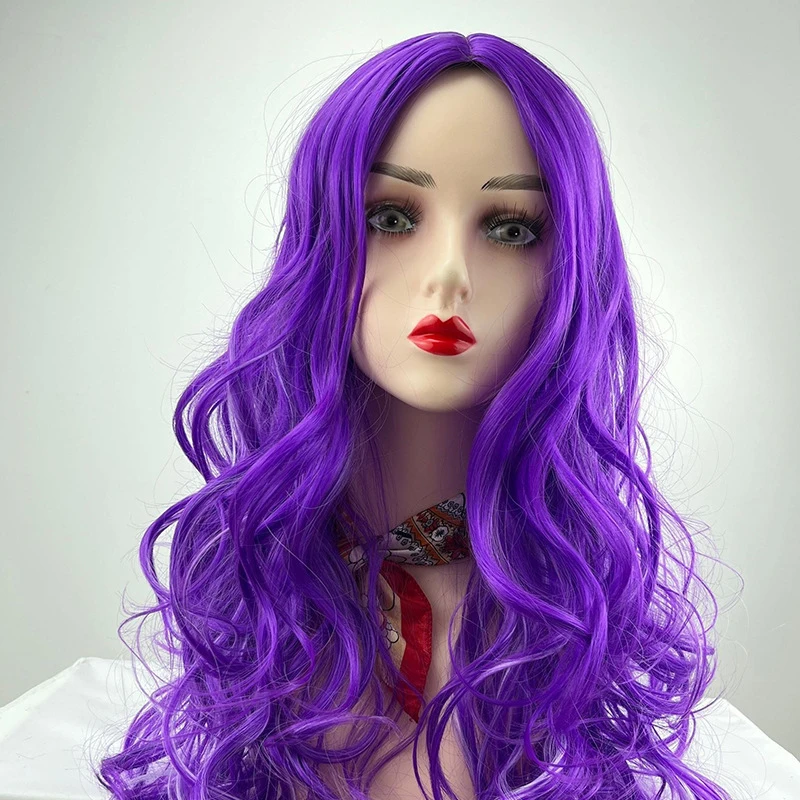 Colorful Wig Fashionable Purple Realistic Anime Long Curly Hair Headpiece for Cosplay and Stage Performance
Colorful Wig Fashionable Purple Realistic Anime Long Curly Hair Headpiece for Cosplay and Stage Performance
